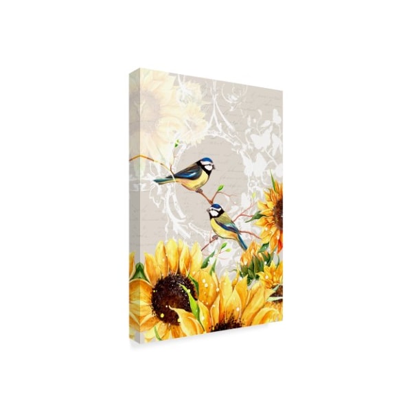 Irina Trzaskos Studio 'Sunflower Birds II' Canvas Art,22x32